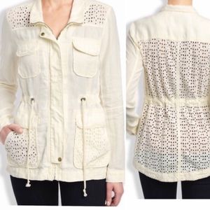 NWT lucky brand eyelet lace jacket size large
